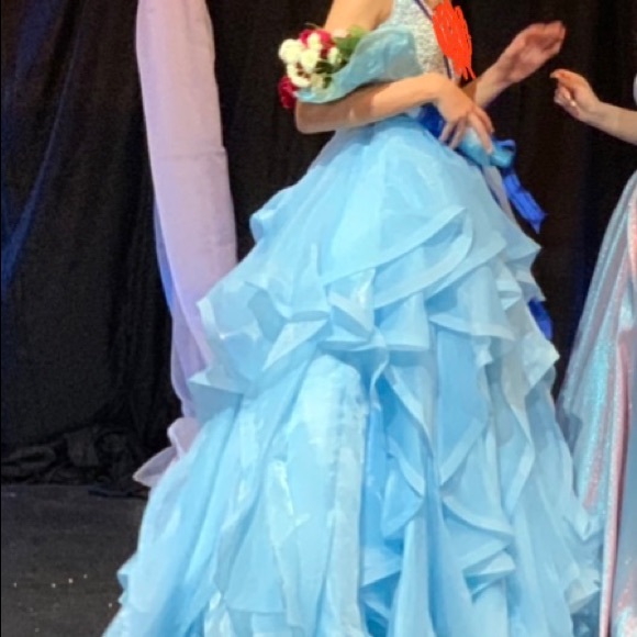 Tiffany Designs organza prom/pageant gown - Picture 4 of 5